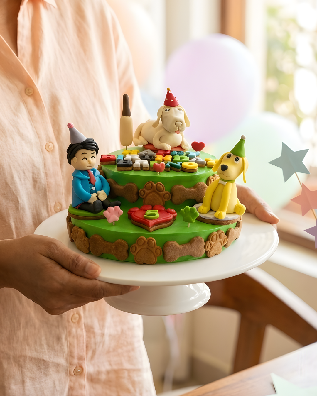 Two-Tier 1kg Cake - Image 1